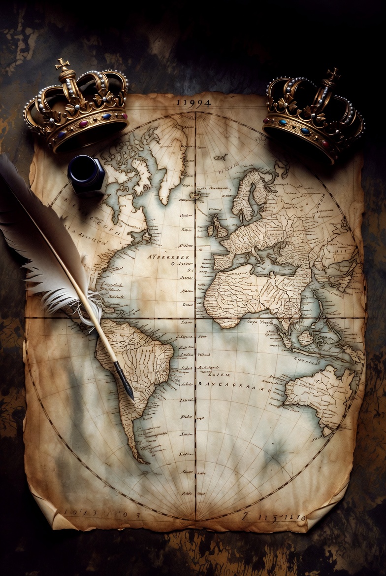 The Great Atlantic Carve-Up – How Two Iberian Kingdoms Drew a Line in the Ocean on June 7, 1494, and Accidentally Shaped Half the Modern World The Great Atlantic Carve-Up – How Two Iberian Kingdoms Drew a Line in the Ocean on June 7, 1494, and Accidentally Shaped Half the Modern World