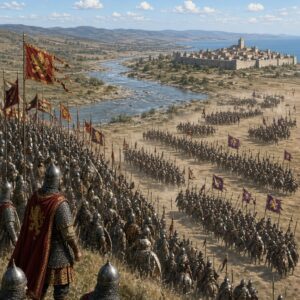 When the Half-Greek Scholar’s White Horse Fell and an Empire’s Bones Lay Unburied for Seventy-Five Years – The August 20, 917 Rout at the Achelous That Handed the Balkans to a Former Monk